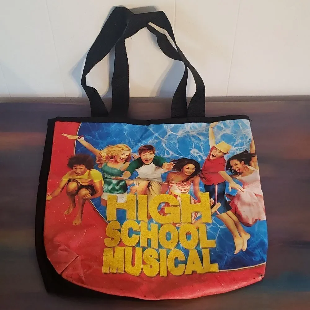 Vintage Brightly Colored Avon High School Musical Tote Bag